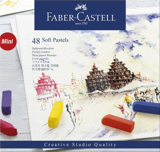 Faber Castell Fc-128248 Pastelkrijt Halve Lengte Etui Ã 48 Stuks