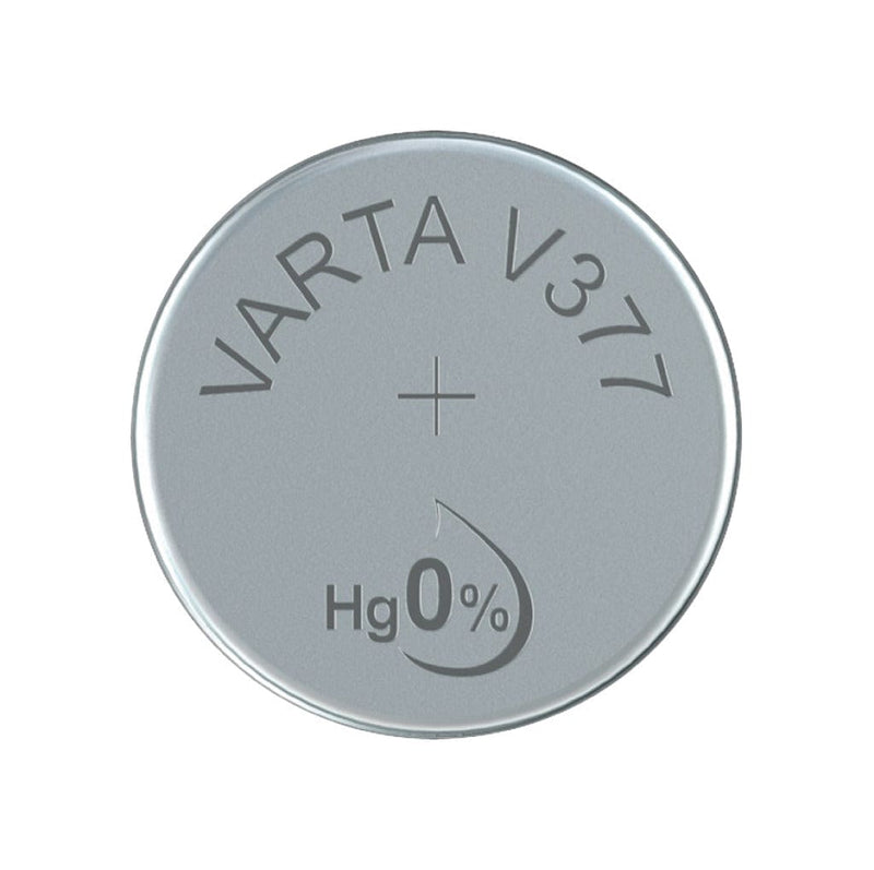 Laad de afbeelding in de Gallery-viewer, Varta V377 Knoopcel Batterij Zilver
