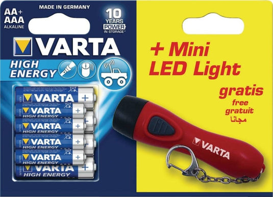 Varta Varta-92400 Alkaline Batterij Aa High Energy 8-Promotional Blister