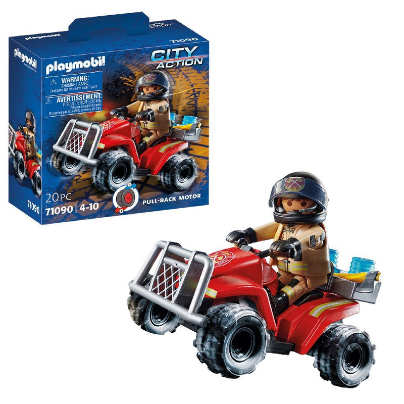 Laad de afbeelding in de Gallery-viewer, Playmobil 71090 City Action Brandweer Speed Quad
