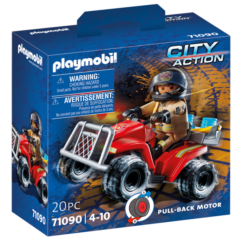 Laad de afbeelding in de Gallery-viewer, Playmobil 71090 City Action Brandweer Speed Quad
