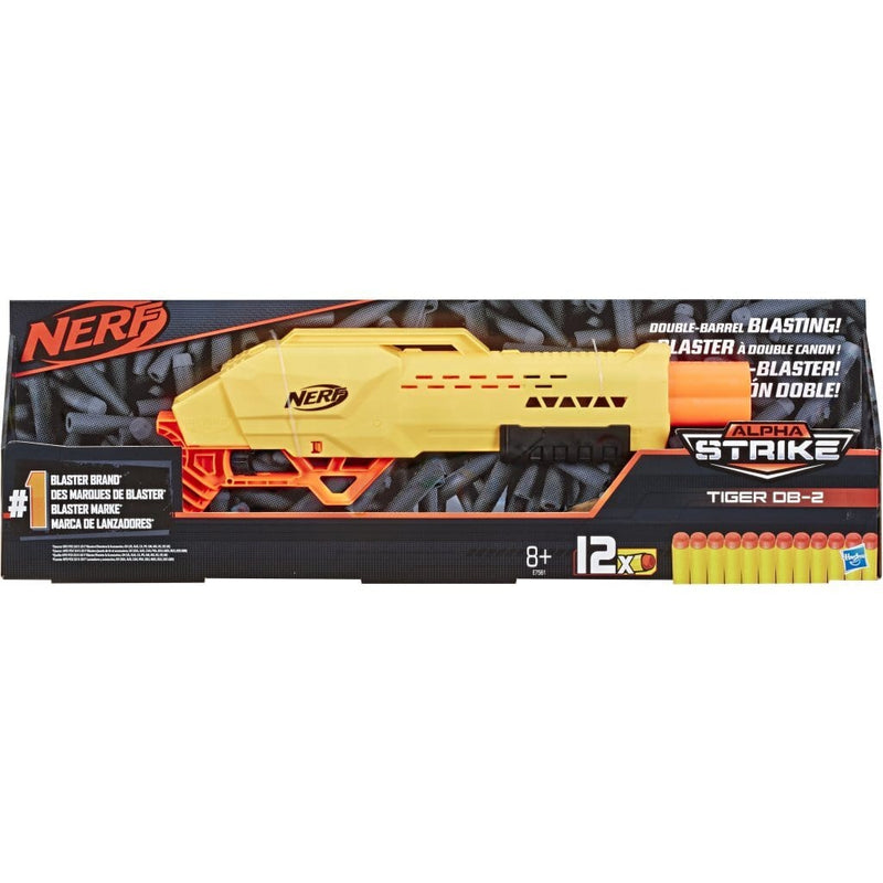 Laad de afbeelding in de Gallery-viewer, Nerf Aplha Strike Tiger Db-2 Blaster +12 Darts
