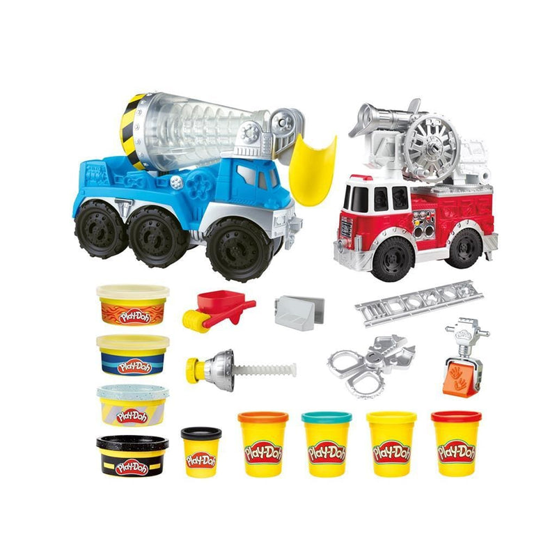 Laad de afbeelding in de Gallery-viewer, Play-Doh Wheels City Trucks Speelset
