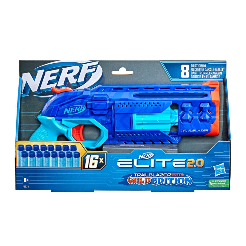 Laad de afbeelding in de Gallery-viewer, Nerf Elite 2.0 Trailblazer Rd 8 Wild Edition Blaster + 16 Darts
