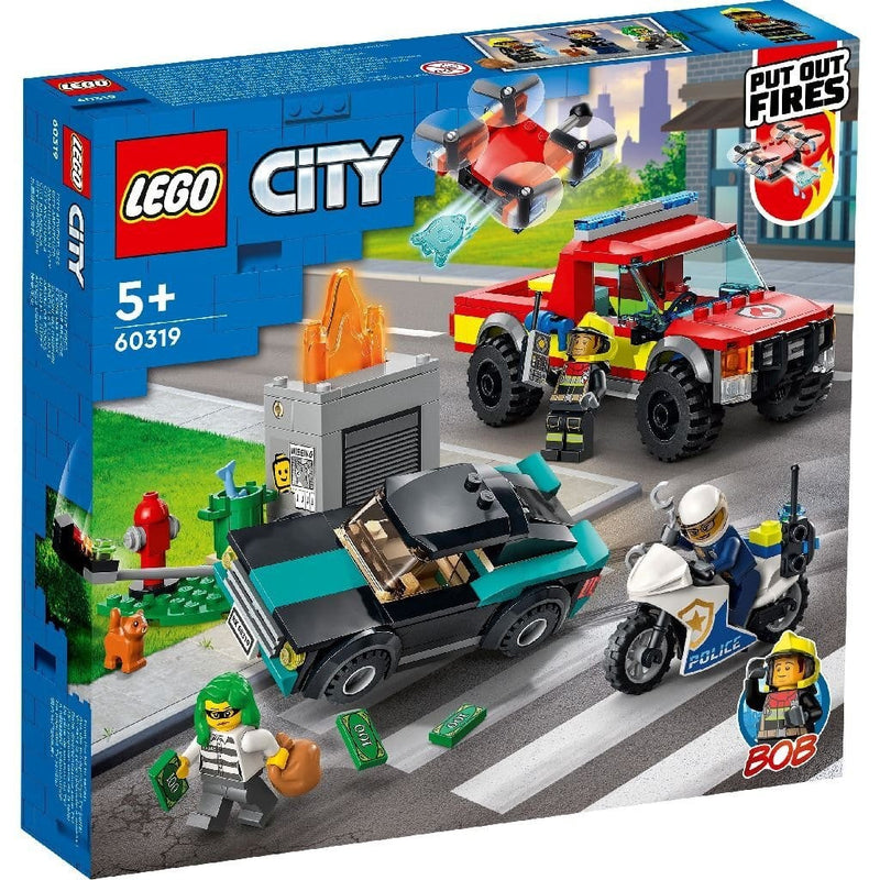 Laad de afbeelding in de Gallery-viewer, Lego City 60319 Brandweer En Politie Achtervolging

