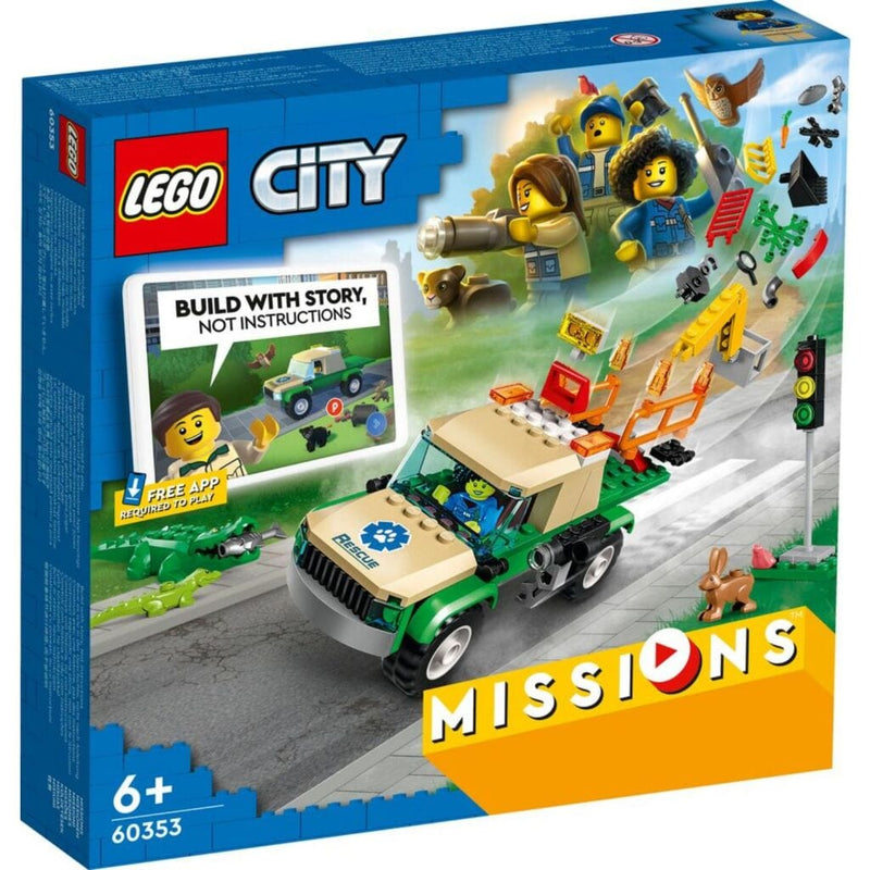 Laad de afbeelding in de Gallery-viewer, Lego City 60353 Missions Wilde Dieren Reddingsmissies
