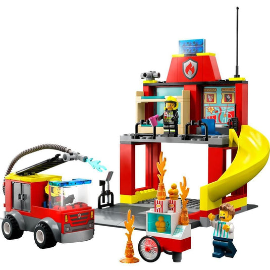 Lego City 60375 Brandweerkazerne En Brandweerwagen