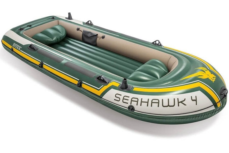 Laad de afbeelding in de Gallery-viewer, Intex Seahawk 4 Set - Vierpersoons Opblaasboot
