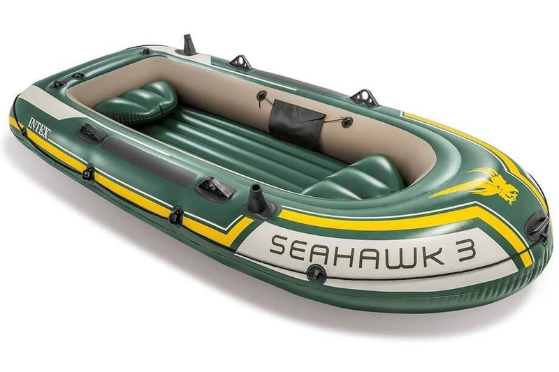 Laad de afbeelding in de Gallery-viewer, Intex Seahawk 3 Set - Driepersoons Opblaasboot
