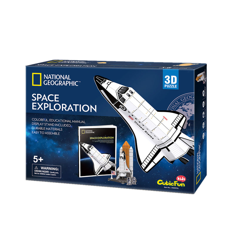 Laad de afbeelding in de Gallery-viewer, Cubic Fun National Geographic 3D Puzzel Space Exploration 65 Stukjes
