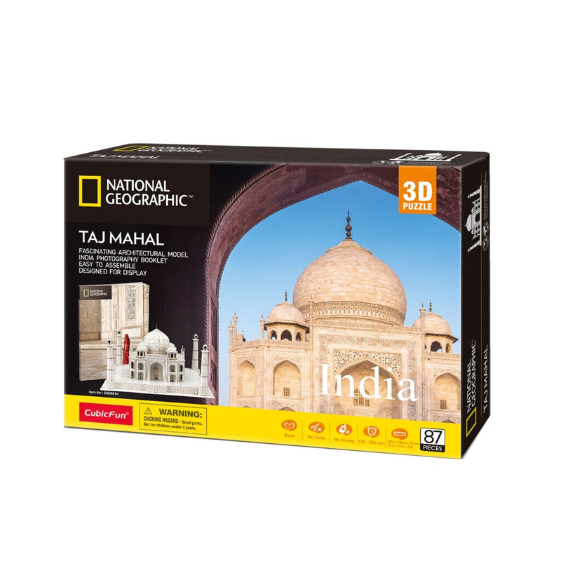 Laad de afbeelding in de Gallery-viewer, Cubic Fun National Geographic 3D Puzzel Taj Mahal 87 Stukjes
