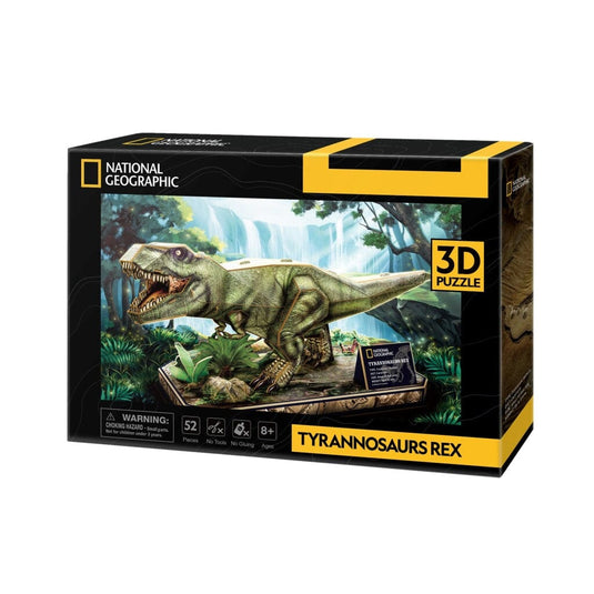 National Geographic Houten 3D Puzzel Tyrannosaurus Rex 52 Stukjes