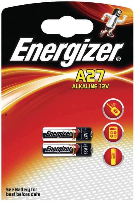 Energizer En-639333 Alkaline Battery A27 12V 2-Blister