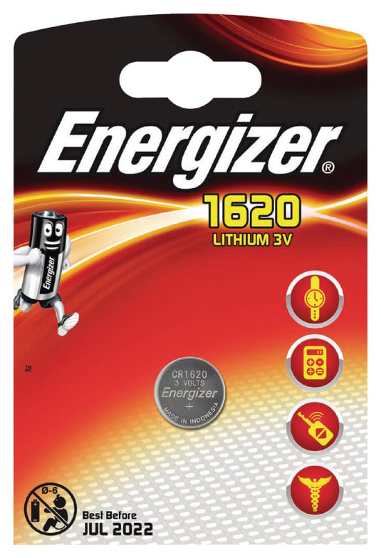 Energizer En-E300163800 Lithium Knoopcel Batterij Cr1620 3 V 1-Blister