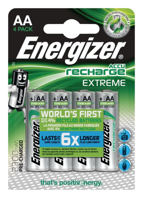 Energizer En-Extre2300B4 Oplaadbare Nimh Batterij Aa 1.2 V Extreme 2300 Mah 4-Blister