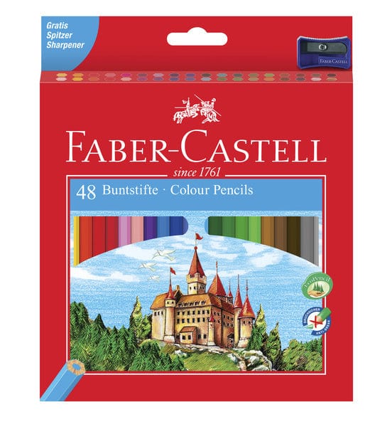 Laad de afbeelding in de Gallery-viewer, Faber Castell Fc-120148 Kleurpotlood Faber-Castell Castle Zeskantig Karton Etui Met 48 Stuks
