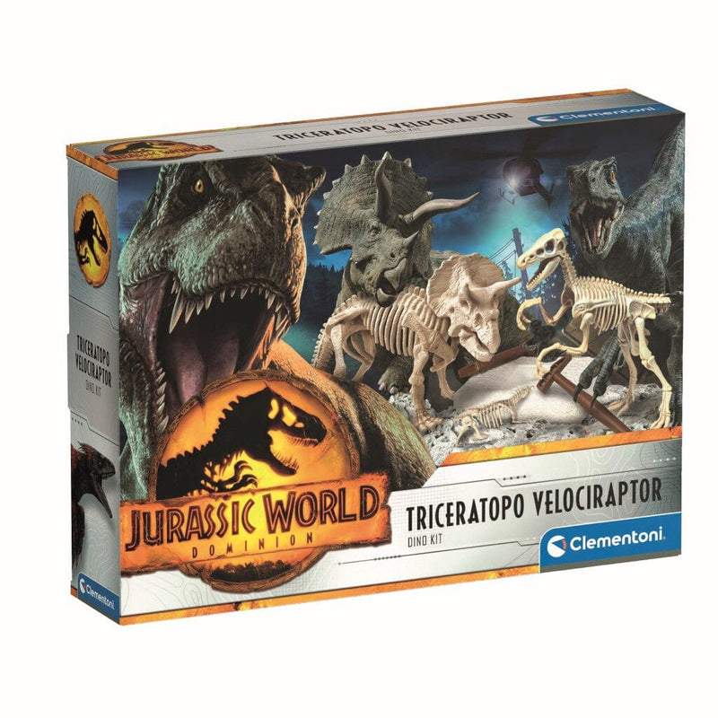 Laad de afbeelding in de Gallery-viewer, Clementoni Jurassic World Triceratop And Velociraptor Dig Kit
