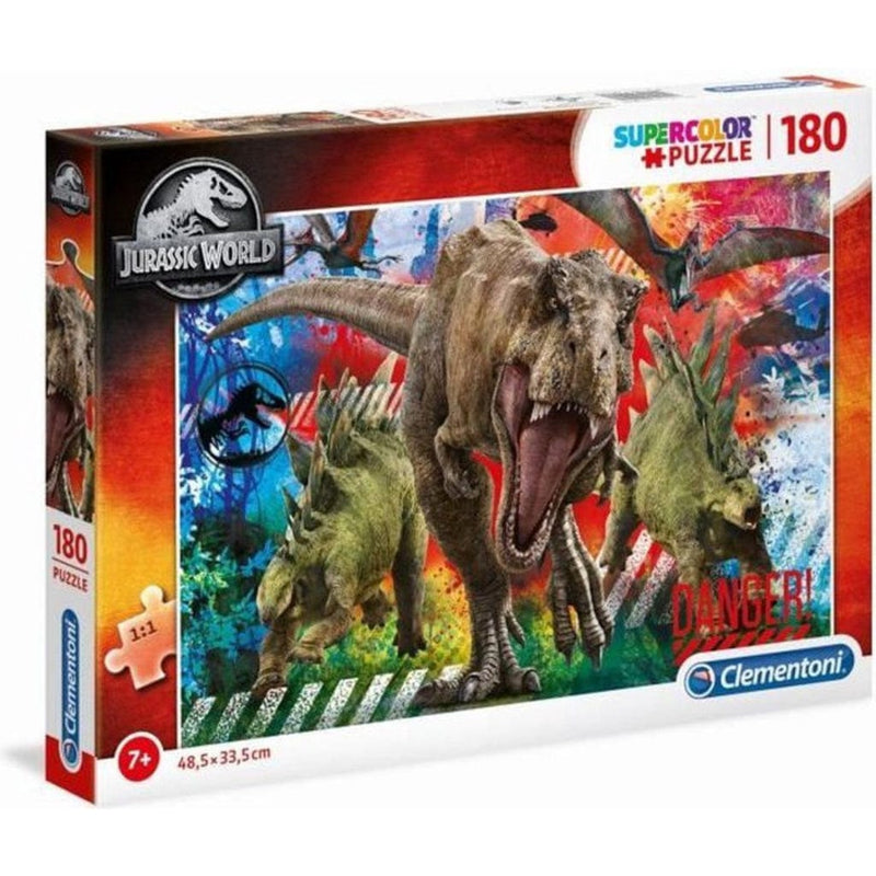Laad de afbeelding in de Gallery-viewer, Clementoni Supercolor Puzzel Jurassic World 180 Stukjes
