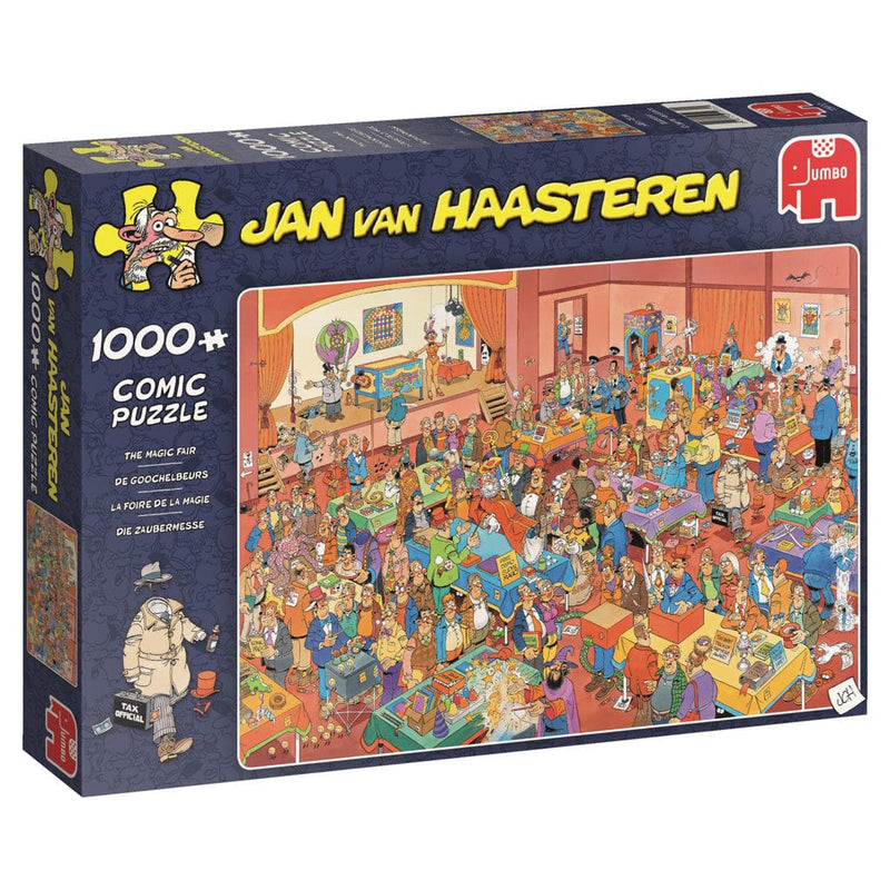 Laad de afbeelding in de Gallery-viewer, Jumbo Puzzel Jan Van Haasteren De Goochelbeurs 1000 Stukjes
