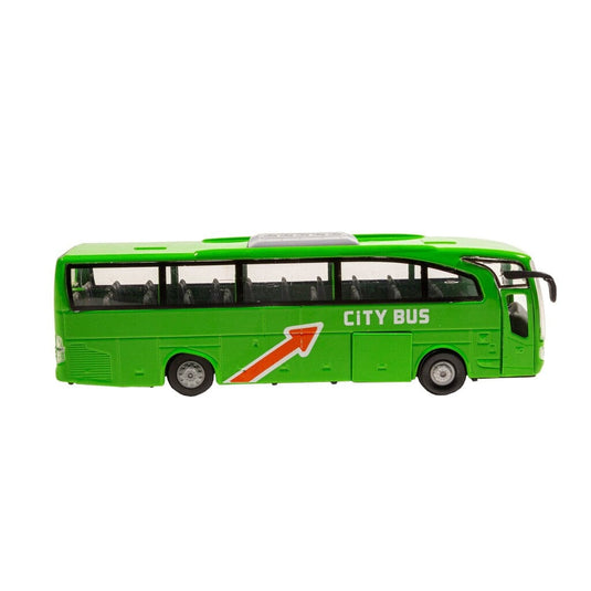 Basic City Die-Cast Travel Bus Groen