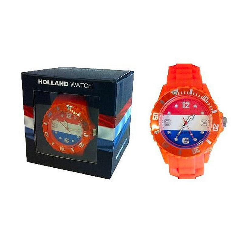 Laad de afbeelding in de Gallery-viewer, Basic Horloge Holland Oranje Medium
