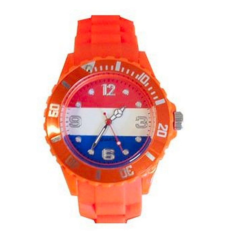 Laad de afbeelding in de Gallery-viewer, Basic Horloge Holland Oranje Medium
