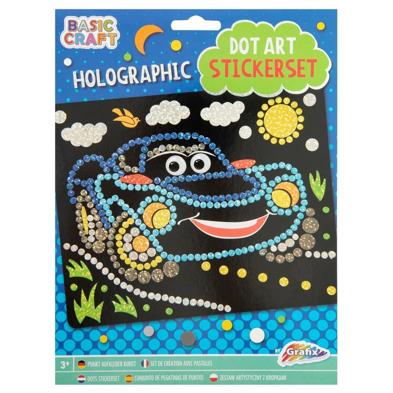 Laad de afbeelding in de Gallery-viewer, Grafix Holographic Dot Art Stickerset Assorti
