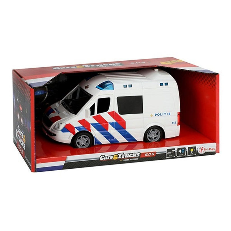 Laad de afbeelding in de Gallery-viewer, Toi-Toys Cars &amp; Trucks Politiebus + Licht En Geluid
