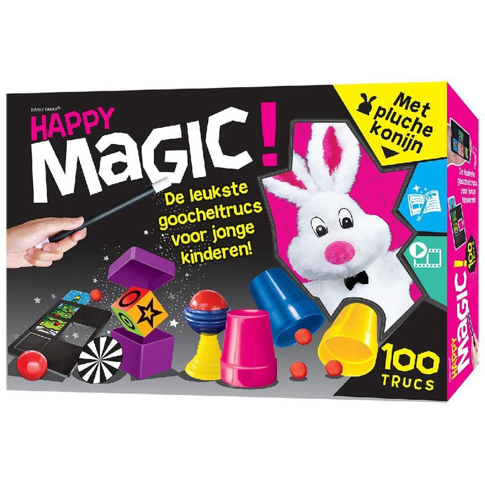 Hanky Panky Toys Happy Magic 100 Trucs + Pluche Konijn